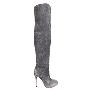 Attizzare Women’s Grey Stiletto Over The Knee Boots Size 40 US 9.5